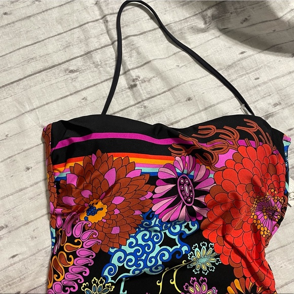 🆕🌸NWT Trina Turk ELECTRIC REEF BANDEAU ONE PIECE - Picture 12 of 15